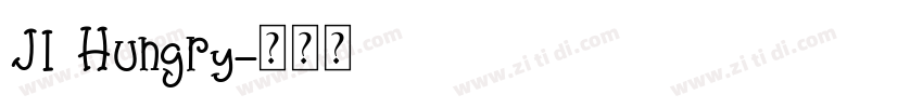 JI Hungry字体转换